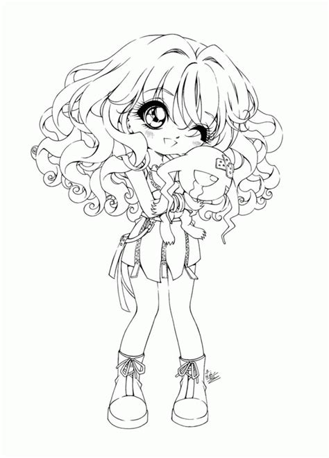 Cute Anime Girl Coloring Pages Clip Art Library