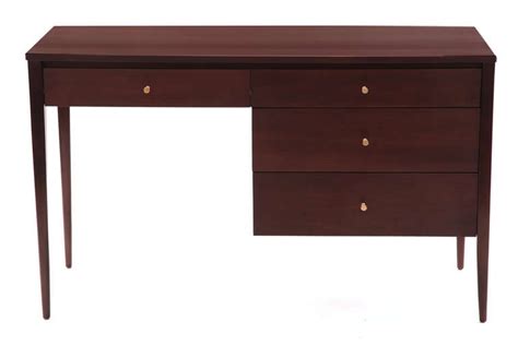 Paul Mccobb Lacquered Maple And Brass Desk For Sale At 1stdibs