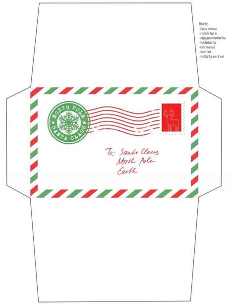 Free santa letter printable envelope and liners printable crush : Letter to Santa {FREE Printable} | Skip To My Lou