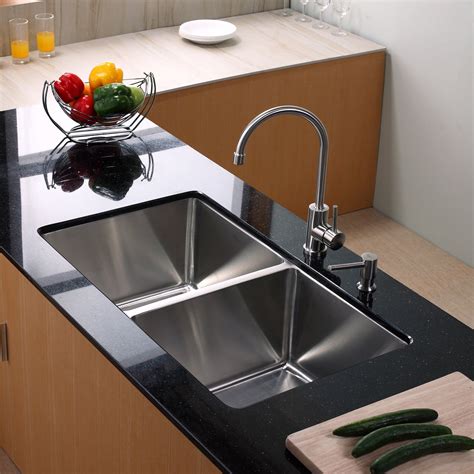 Undermount Stainless Steel Kitchen Sink With Drainboard House Style