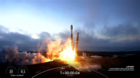 Spacex Lanza Cohete Falcon 9 Desde Base En California Video