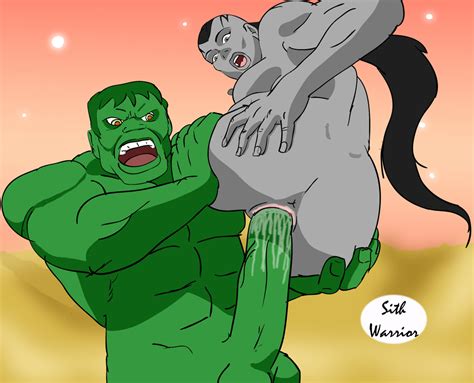 Rule 34 Caiera Female Green Skin Grey Skin Huge Muscles Hulk Hulk Series Male Marvel Marvel