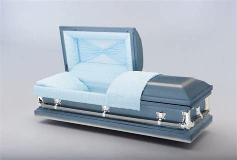 Aries Blue Casket For Funeral In Las Vegas Nevada Simple Cremation