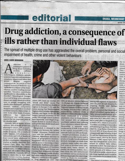 Pdf Drug Addiction In Bangladesh A Consequence Of Social Ills