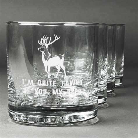 Deer Whiskey Glasses Set Of 4 Personalized Youcustomizeit