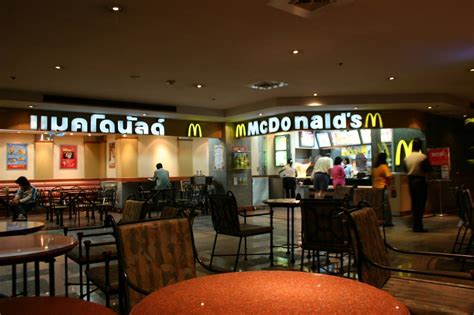 The most beautiful mcdonald's in america is located in new york. McDonald's inside the food court at Bumrungrad Hospital in ...