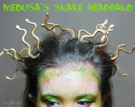 I am going to be medusa this year and i usually make my own costume. DIY Halloween: Medusa Snake Headband Tutorial | The TipToe Fairy
