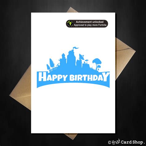 Products tagged fortnite birthday cards greeting cards page 4 peachy. Fortnite Happy Birthday Logo | Bucks Guns Fort Dodge Ia