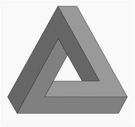 Image Library Stock Illusion Impossible Triangle Free Optical