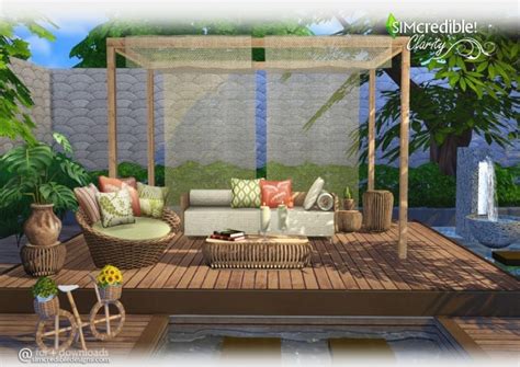 Clarity Garden Set At Simcredible Designs 4 Sims 4 Updates