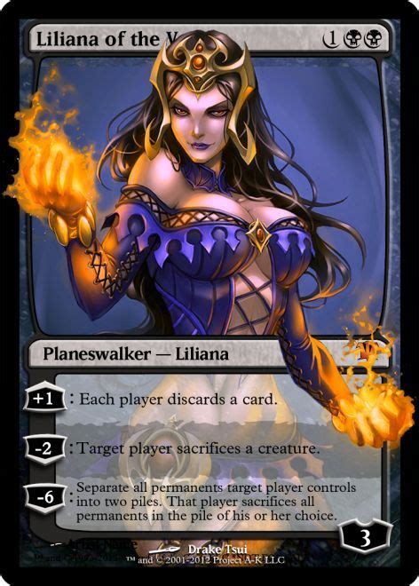 Magic Card Alteration Super Sexy Liliana Magic The Gathering Pinterest Sexy Cards And