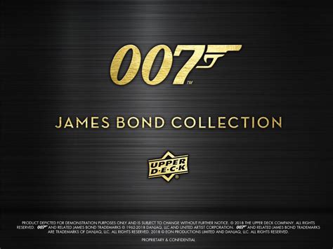 2019 Upper Deck James Bond Collection Trading Cards Box Breakaway