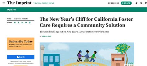 The New Years Cliff For California Foster Care Requires A Community