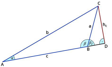 Ein stumpfwinkliges dreieck ist ein dreieck mit einem stumpfen winkel, das heißt mit einem winkel zwischen 90° und 180°. In beliebigen Dreiecken rechnen mit Sinus, Kosinus und ...