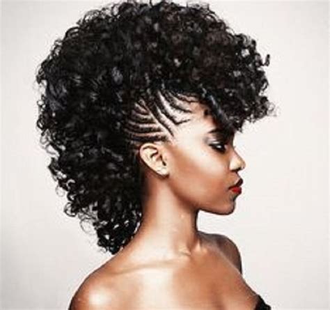 Medium mohawk with shaved sides 13 mohawk hairstyle for black women with weave 14. 40 Mohawk Hairstyles For Black omen