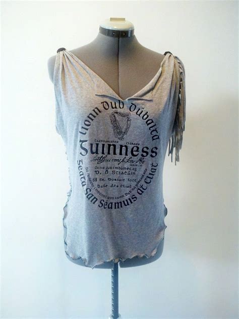 Tshirt Reconstruction With Guinness Motif By Xstaceyecouture T Shirt