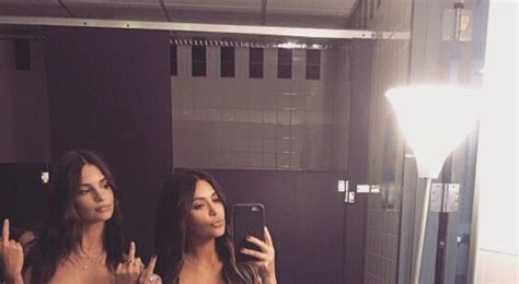 Emily Ratajkowski And Kim Kardashian Just Posed Topless Together To
