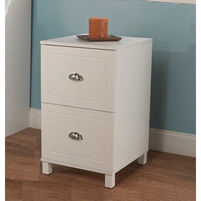This file cabinet comes ready to assemble and features a durable steel frame with a decorative mirror. White Wood File Cabinet 2 Drawer - Home Furniture Design