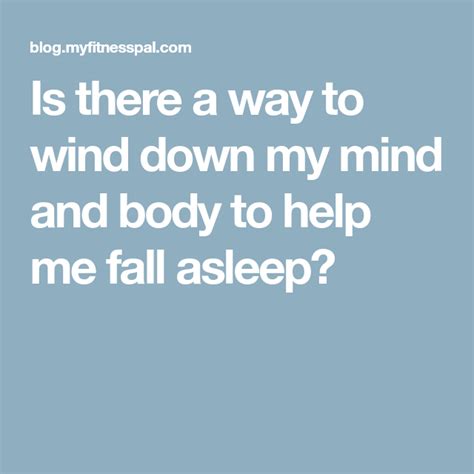 Sleep Hygiene Myfitnesspal Help Me Fall Asleep How To Fall Asleep