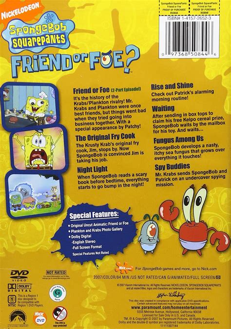 Friend Or Foe Encyclopedia Spongebobia The Spongebob Squarepants Wiki