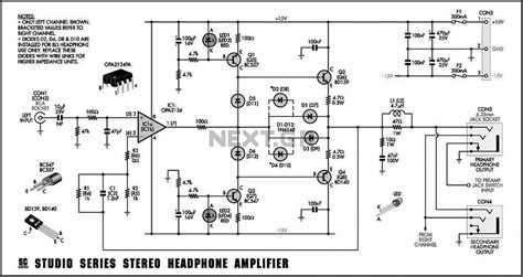 Stereo Headphone Circuit Diagram Under Repository Circuits 33829
