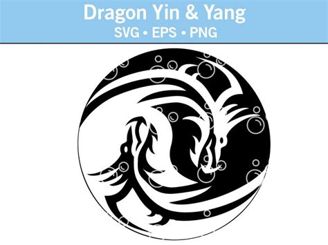 The Dragon Yin And Yang Logo