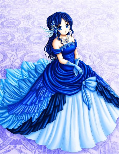 12 Best Anime Dresses Images On Pinterest Dress Designs Outfit Drawings And Anime Girl Dress
