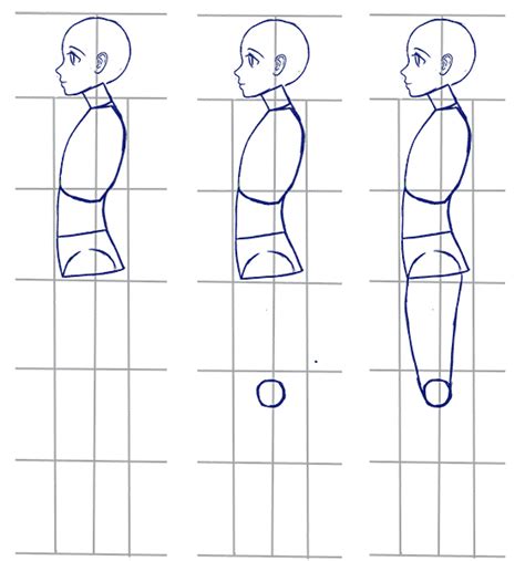 How To Draw Anime Side View Full Body Profile Manga