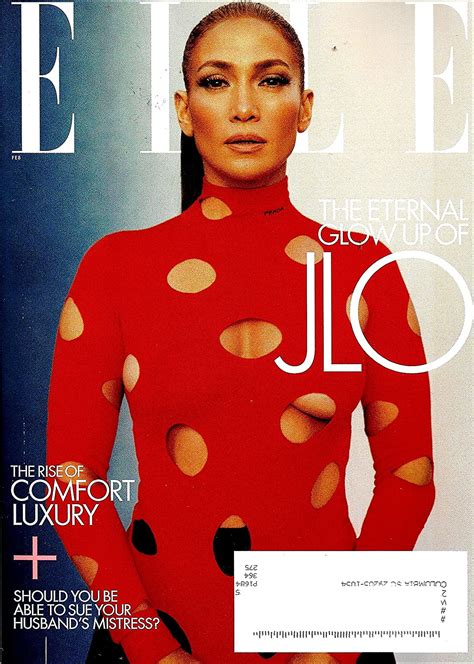 Elle Magazine February 2021 Jlo Jennifer Lopez Cover