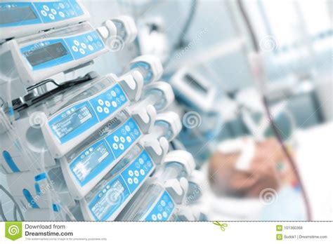 Comatose Patient In The Critical Care Unit Stock Photo Image Of
