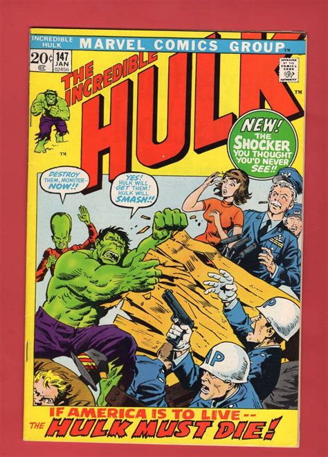 Incredible Hulk Volume 1 1962 147 Jan 1972 Marvel Iconic Comics