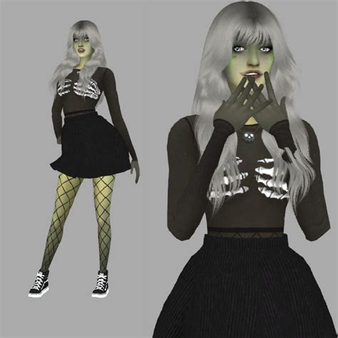 zombie hey guys at the haloween time so now i ts4 lookbooks and more