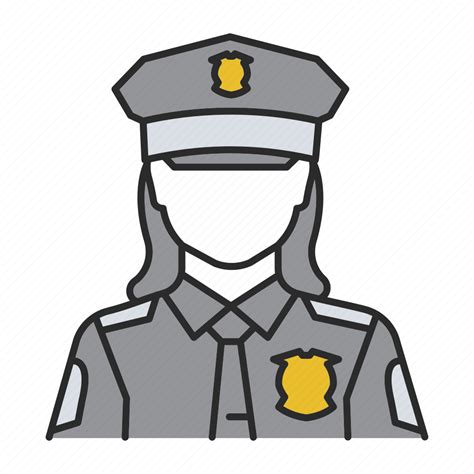 cop officer police policeman policewoman woman icon download on iconfinder