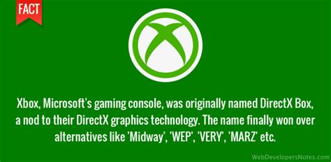 Xbox Was To Be Named Directx Box