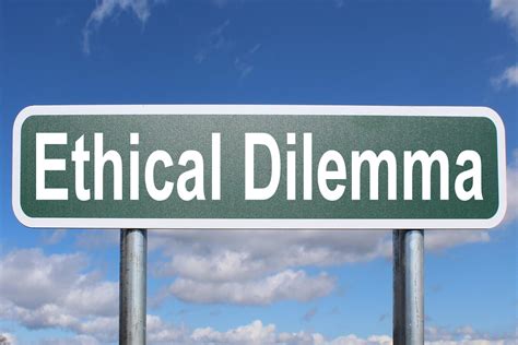 Ethical Dilemma Free Of Charge Creative Commons Highway Sign Image