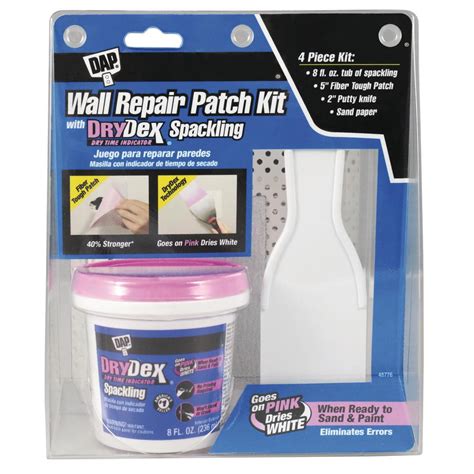 DAP DryDex 8 oz. Wall Repair Patch Kit-12345 - The Home Depot