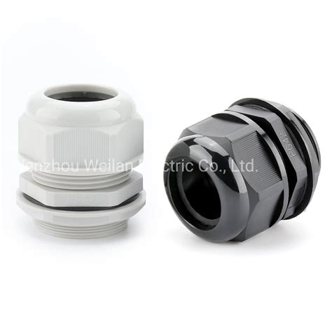 Pg Nylon Plastic Cable Connector Waterproof Cable Gland IP68 China