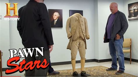 Pawn Stars George Washingtons 3 Piece Suit Season 15 History