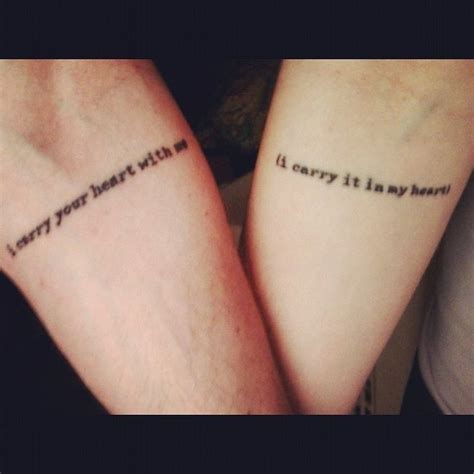 23 Epic Literary Love Tattoos Love Quote Tattoos Couple Tattoo