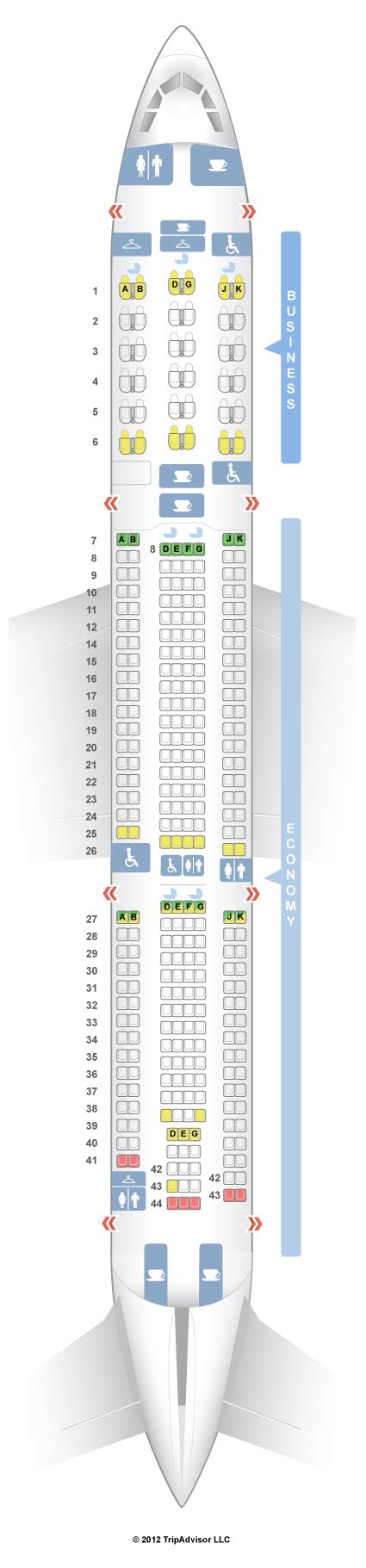 Seatguru Seat Map China Airlines Airbus A330 300 333 V1