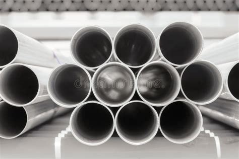 Pvc Pipes Stacked In Warehouse Stock Photo Image Of Plumbing