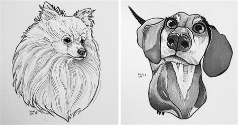 Looking to try an easy dog drawing? I Challenged Myself To Draw 30 Dogs In 30 Days | Bored Panda