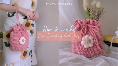 🌼 How To Crochet Drawstring Pouch Bag Beginner Friendly 🌼 Youtube