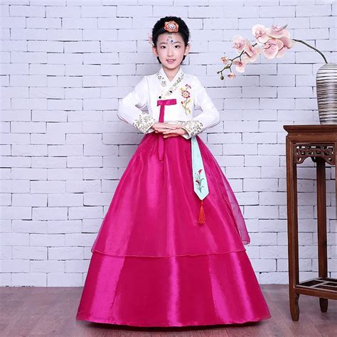 Girl Korean Traditional Costume Children Minority Folk Ancient Korea