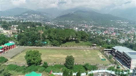 Govt College Dharamshala Drone View Of Sports Ground 1 Youtube