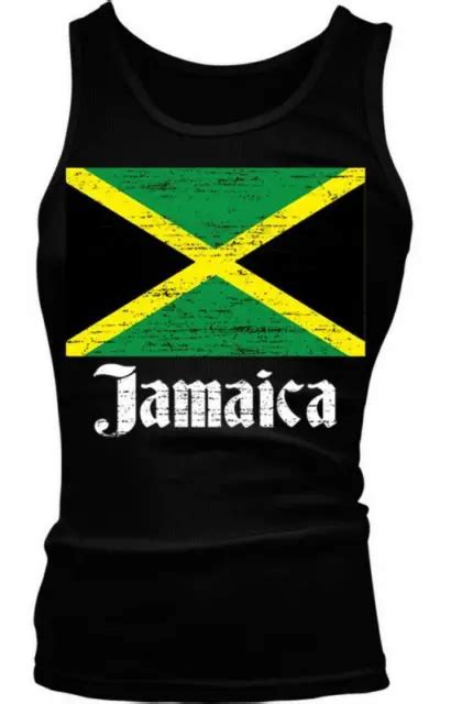 Jamaica Flag Text Jamaican Pride Rasta Kingston Boy Beater Tank Top 14