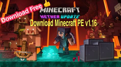 របៀប Download Minecraft Pe V116 Nether Update Download Free 👍 How To
