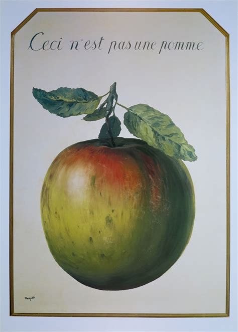 Rene Magritte Exhibition Poster Ceci Nest Pas Une Pomme Etsy