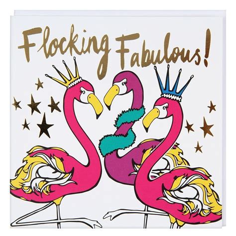 Flocking Fabulous Flamingos Card Birthday Cards For Her Birthday Cards Cards
