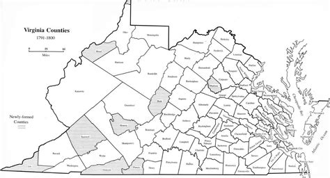 Kentucky County Map 1800